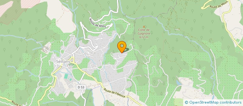 localisation de l'entreprise MADAME ELODIE PAMPELUNE LAGRANGE  SEILLANS