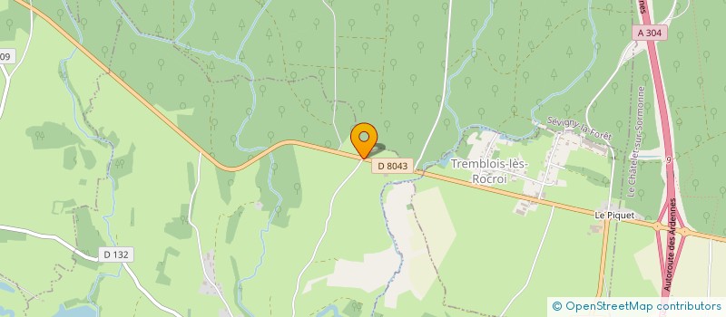 localisation de l'entreprise MADAME ELODIE PANCHAUD  SEVIGNY-LA-FORET