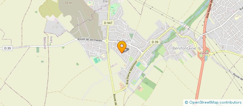 localisation de l'entreprise MADAME ELODIE PANNEQUIN  HARNES