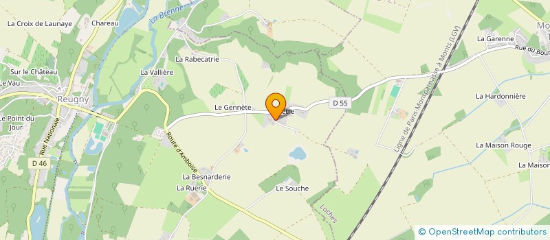 localisation de l'entreprise MADAME ELODIE PARENT à REUGNY