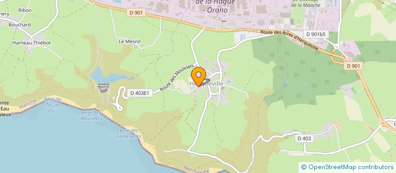 localisation de l'entreprise MADAME ELODIE PARIS  LA HAGUE