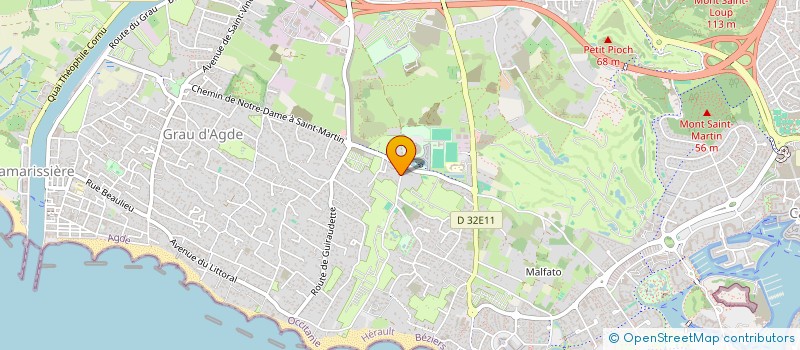 localisation de l'entreprise MADAME ELODIE PASCAL  AGDE