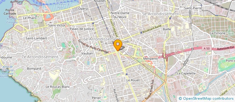 localisation de l'entreprise MADAME ELODIE PASSEGUE à MARSEILLE