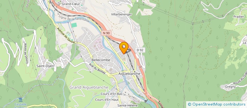 localisation de l'entreprise MADAME ELODIE PAYET à GRAND-AIGUEBLANCHE