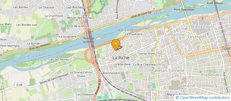 localisation de l'entreprise MADAME ELODIE PEANT  LA RICHE