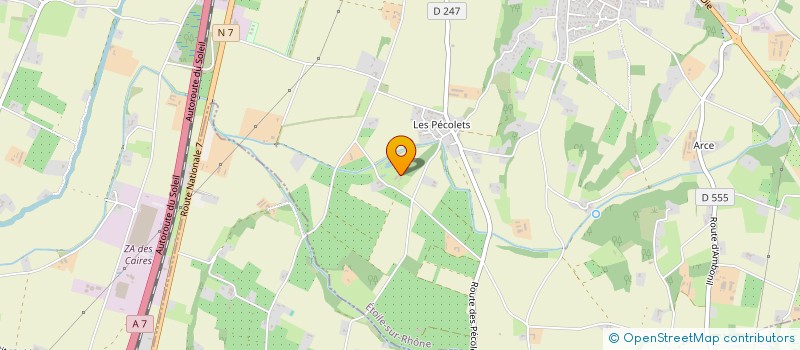 localisation de l'entreprise MADAME ELODIE PECOUL  ETOILE-SUR-RHONE