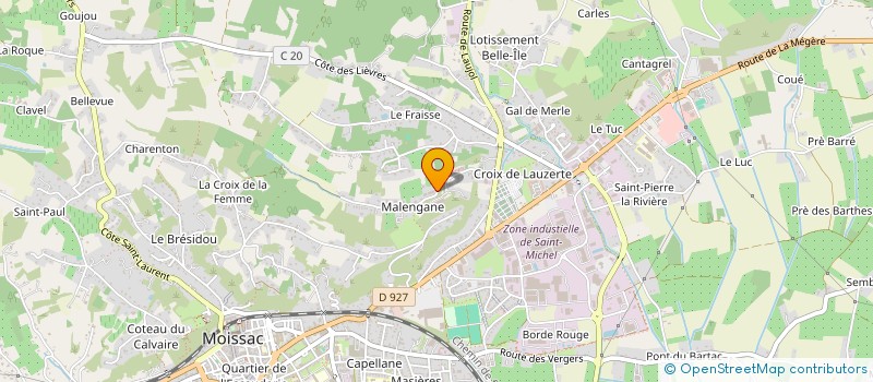 localisation de l'entreprise MADAME ELODIE PEFOURQUE à MOISSAC