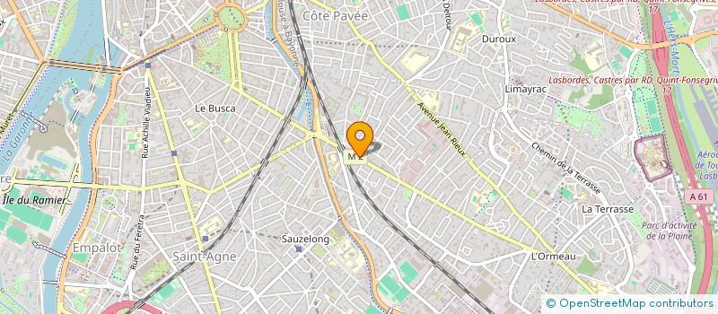 localisation de l'entreprise MADAME ELODIE PENAUD à TOULOUSE
