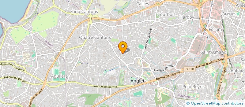 localisation de l'entreprise MADAME ELODIE PERES à ANGLET