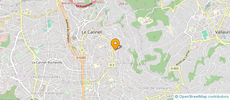 localisation de l'entreprise MADAME ELODIE PEREZ à LE CANNET