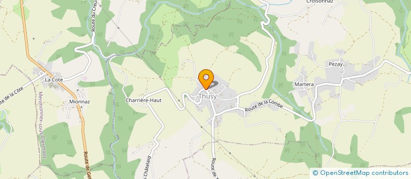 localisation de l'entreprise MADAME ELODIE PERRIN  THUSY