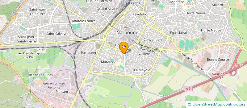 localisation de l'entreprise MADAME ELODIE PERRIN  NARBONNE