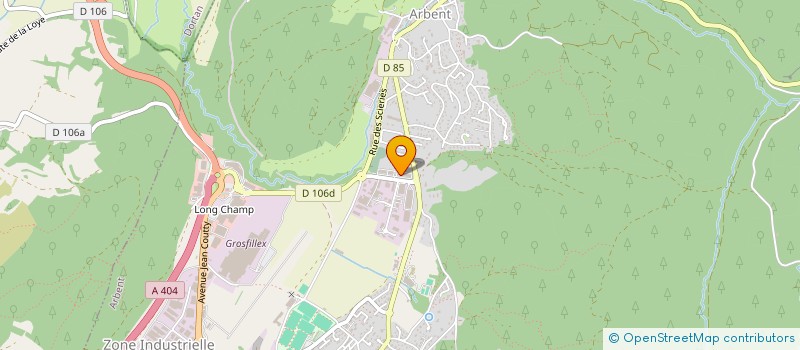 localisation de l'entreprise MADAME ELODIE PERRIN  CHASSAL-MOLINGES