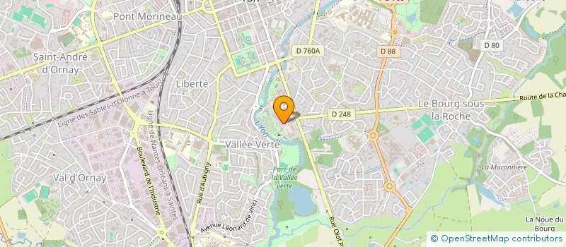 localisation de l'entreprise MADAME ELODIE PERROT  LA ROCHE-SUR-YON