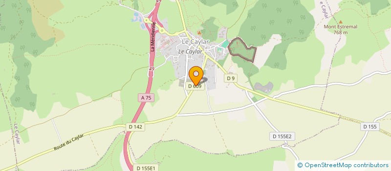 localisation de l'entreprise MADAME ELODIE PETIT  LE CAYLAR