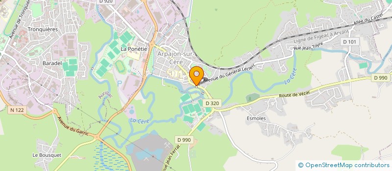 localisation de l'entreprise MADAME ELODIE PETIT à ARPAJON-SUR-CERE