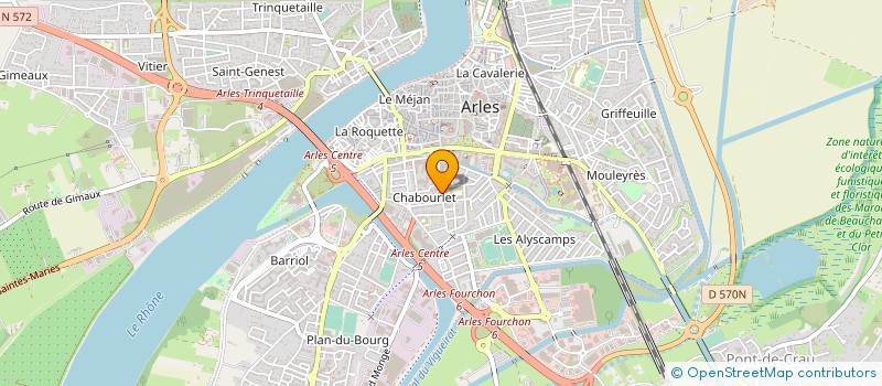 localisation de l'entreprise MADAME ELODIE PEYRON  ARLES