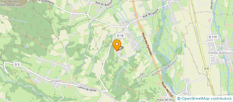 localisation de l'entreprise MADAME ELODIE PEYROT  ARCIZAC-ADOUR