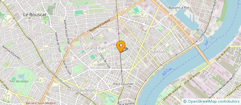localisation de l'entreprise MADAME ELODIE PEYRUCHAUD à BORDEAUX