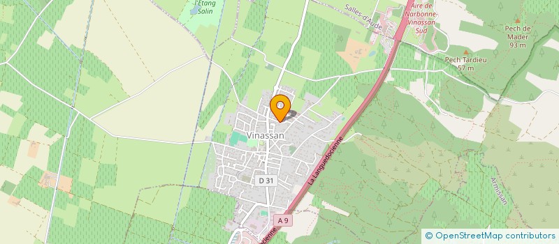localisation de l'entreprise MADAME ELODIE PEYSSON  VINASSAN