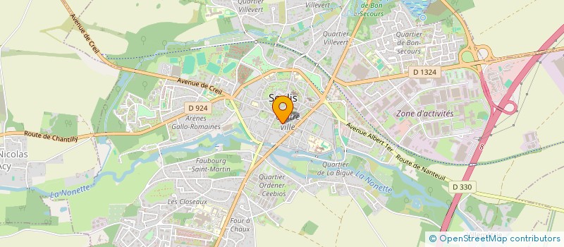 localisation de l'entreprise MADAME ELODIE PHILIPPE  SENLIS