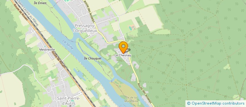 localisation de l'entreprise MADAME ELODIE PINCHON  PRESSAGNY-L'ORGUEILLEUX