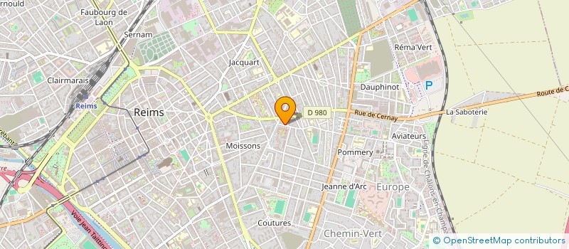 localisation de l'entreprise MADAME ELODIE PINEL-FEREOL  REIMS