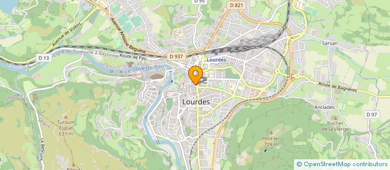 localisation de l'entreprise MADAME ELODIE PIREZ  LOURDES