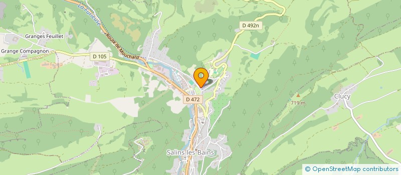localisation de l'entreprise MADAME ELODIE PISSON à SALINS-LES-BAINS
