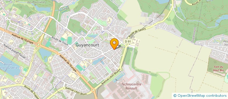 localisation de l'entreprise MADAME ELODIE PLAINCHAMP  GUYANCOURT