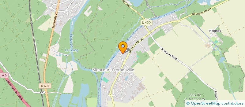 localisation de l'entreprise MADAME ELODIE PLARD  MONTCOURT-FROMONVILLE