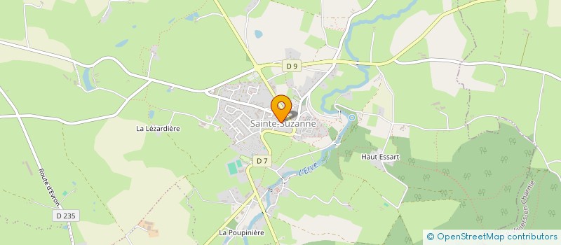 localisation de l'entreprise MADAME ELODIE PLASSAIS  SAINTE-SUZANNE-ET-CHAMMES