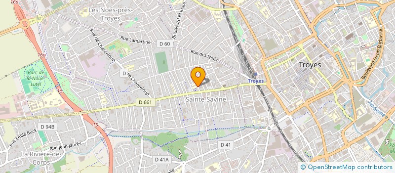 localisation de l'entreprise MADAME ELODIE PLUOT  SAINTE SAVINE