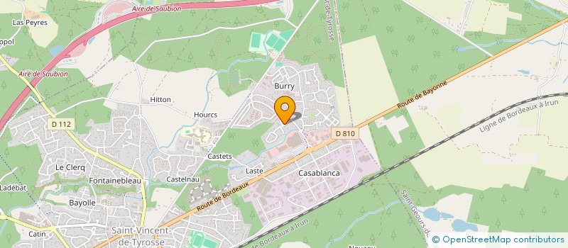 localisation de l'entreprise MADAME ELODIE PODENCE  SAINT-VINCENT-DE-TYROSSE