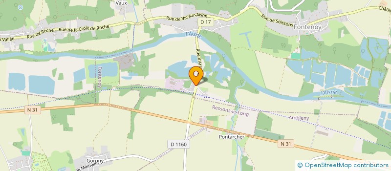 localisation de l'entreprise MADAME ELODIE PODEVIN  FONTENOY