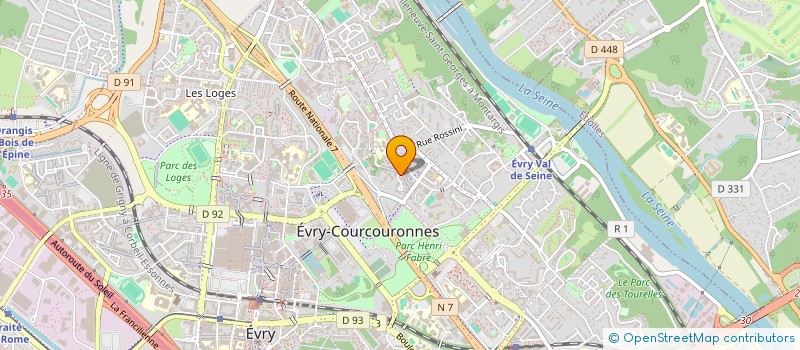 localisation de l'entreprise MADAME ELODIE POINTU  EVRY-COURCOURONNES