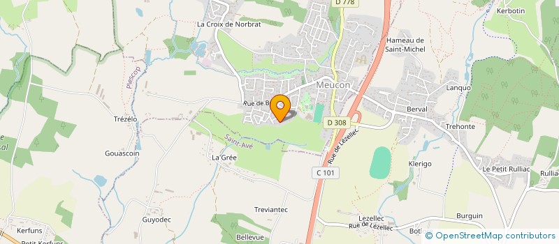 localisation de l'entreprise MADAME ELODIE PORTIER  MEUCON