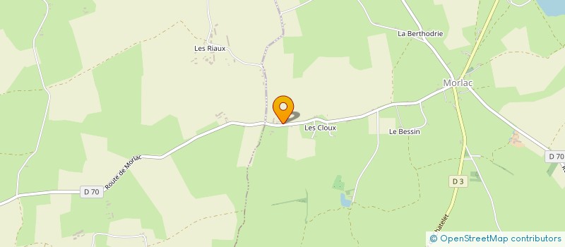 localisation de l'entreprise MADAME ELODIE POTIER  MORLAC