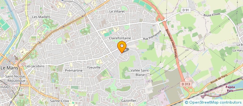 localisation de l'entreprise MADAME ELODIE POTY à LE MANS