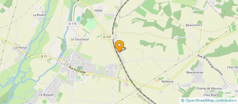 localisation de l'entreprise MADAME ELODIE POUILLE  VARS