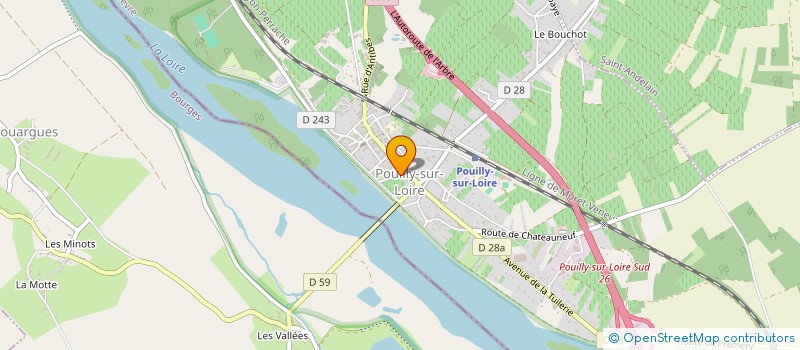 localisation de l'entreprise MADAME ELODIE POULAIN à POUILLY-SUR-LOIRE