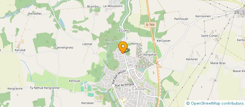 localisation de l'entreprise MADAME ELODIE PRAUD  CAUDAN