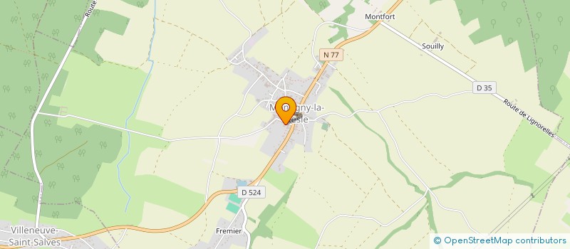 localisation de l'entreprise MADAME ELODIE PRETRE  MONTIGNY-LA-RESLE