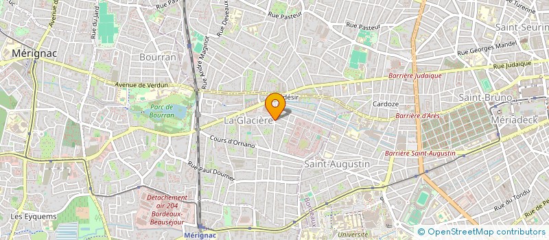 localisation de l'entreprise MADAME ELODIE PRIVAT  MERIGNAC