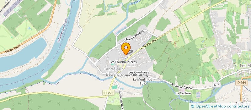 localisation de l'entreprise MADAME ELODIE PROUST  CANDE-SUR-BEUVRON