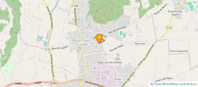 localisation de l'entreprise MADAME ELODIE PROVEDI  MOURS-SAINT-EUSEBE