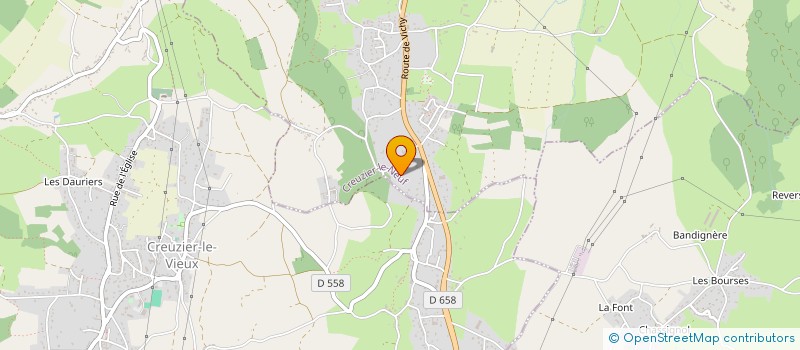 localisation de l'entreprise MADAME ELODIE PULIDO  CREUZIER-LE-NEUF