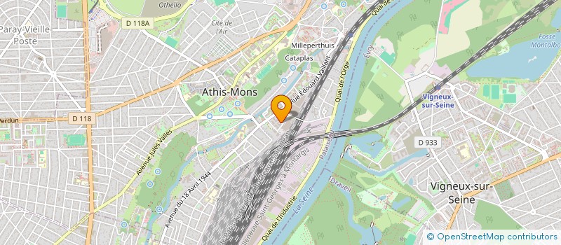 localisation de l'entreprise MADAME ELODIE RABOTIN à ATHIS-MONS