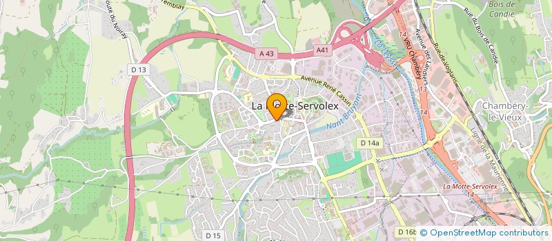 localisation de l'entreprise MADAME ELODIE RADENNE  LA MOTTE-SERVOLEX