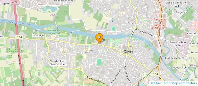 localisation de l'entreprise MADAME ELODIE RAMAEN à OLIVET